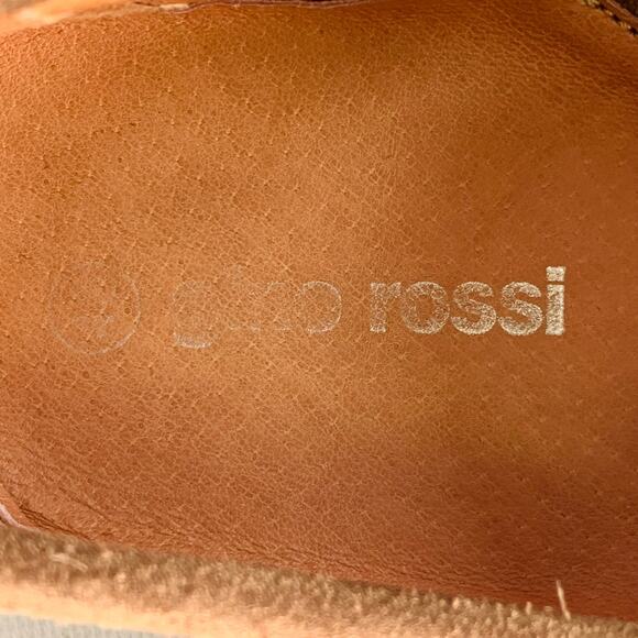 GINO ROSSI Size 10 Brown Contrast Stitch Suede Moccasin Loafers main image 2